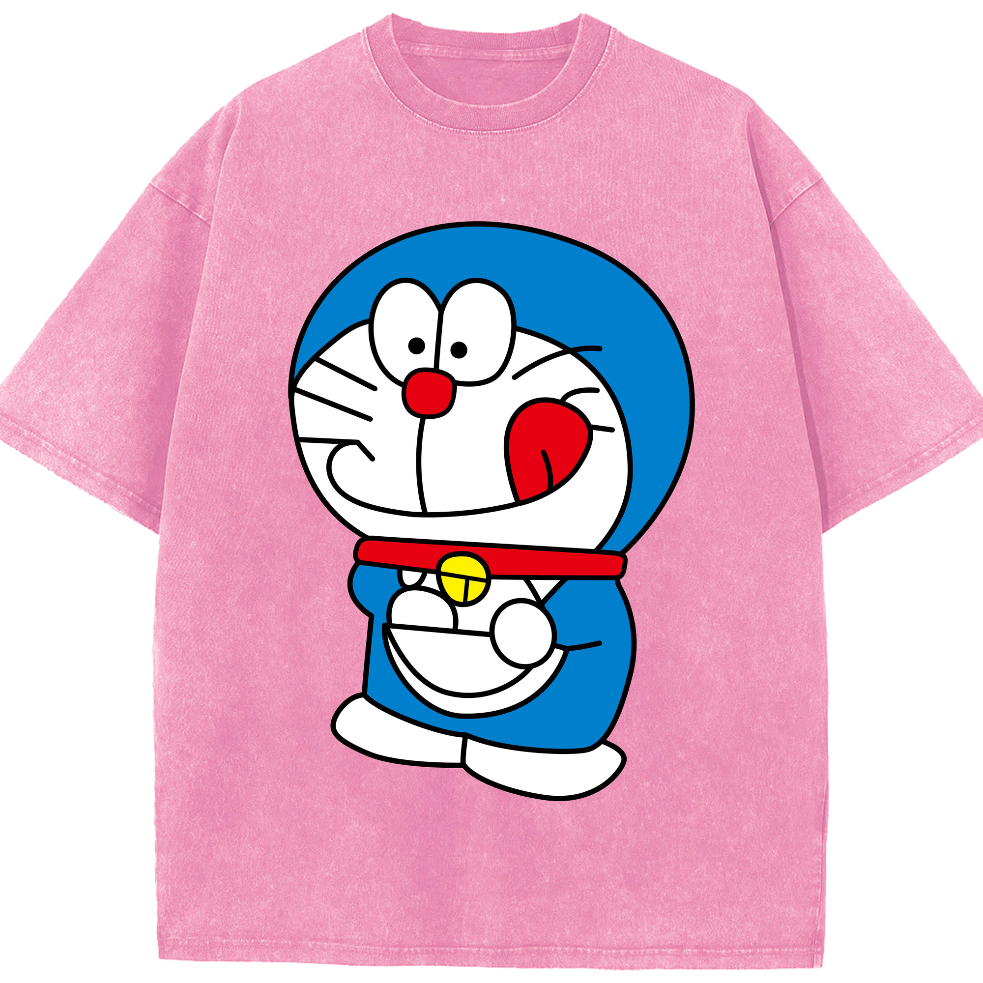 （画像用） ドラえもん Doraemon 綿100% ヴィンテージ風 半袖Tシャツ（フロントプリント）
